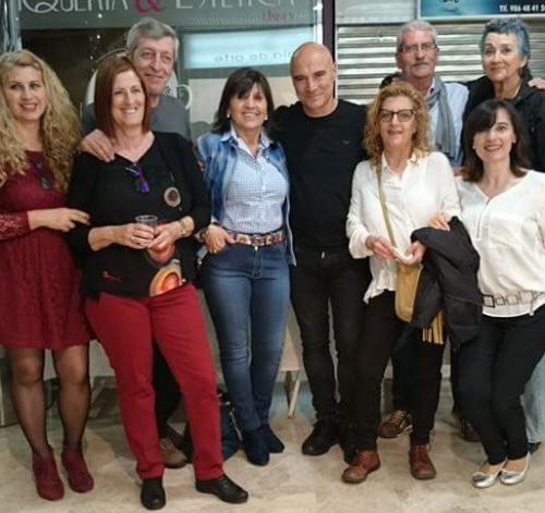 Con Isabel Alonso, Canicoba, Ramón Conde, Sara Pérez Vello y Puri del Palacio