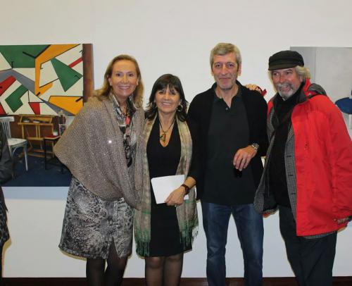 Con Teresa Vazquez,Tino Canicoba y Antón Sobral